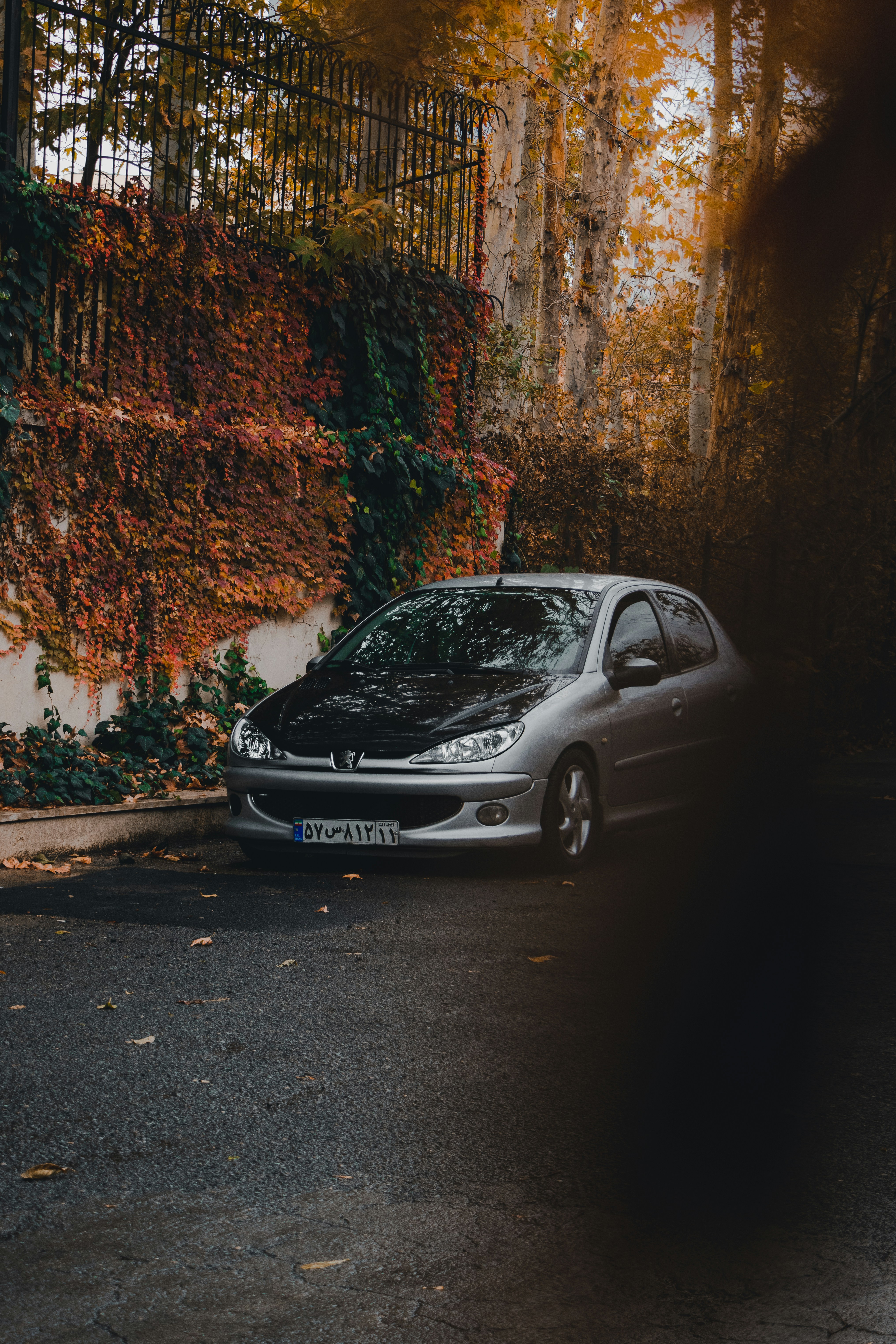 a car parked on the side of the road