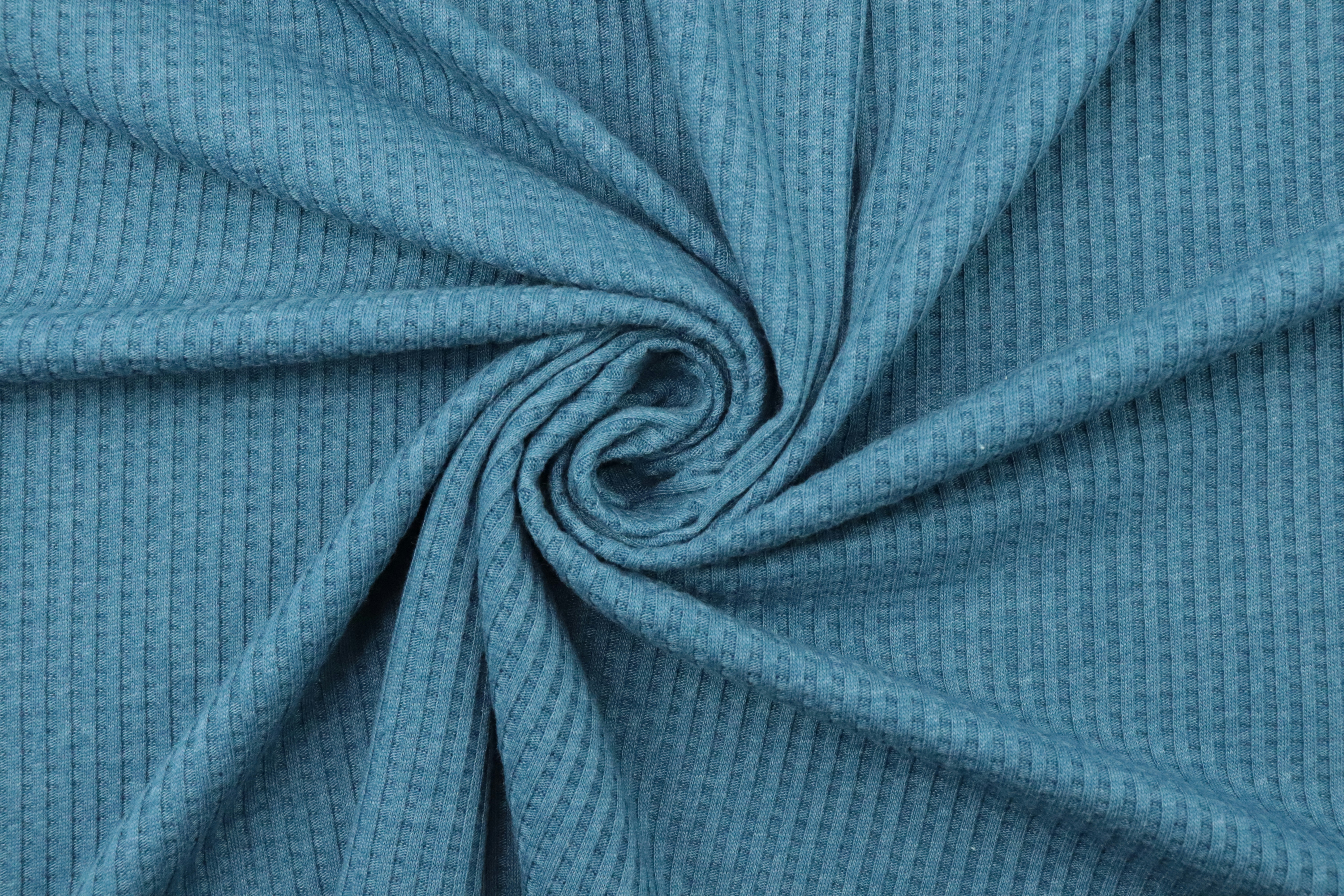 Blue fabric close up