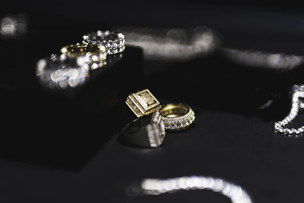 Obsidian Stone Ring
