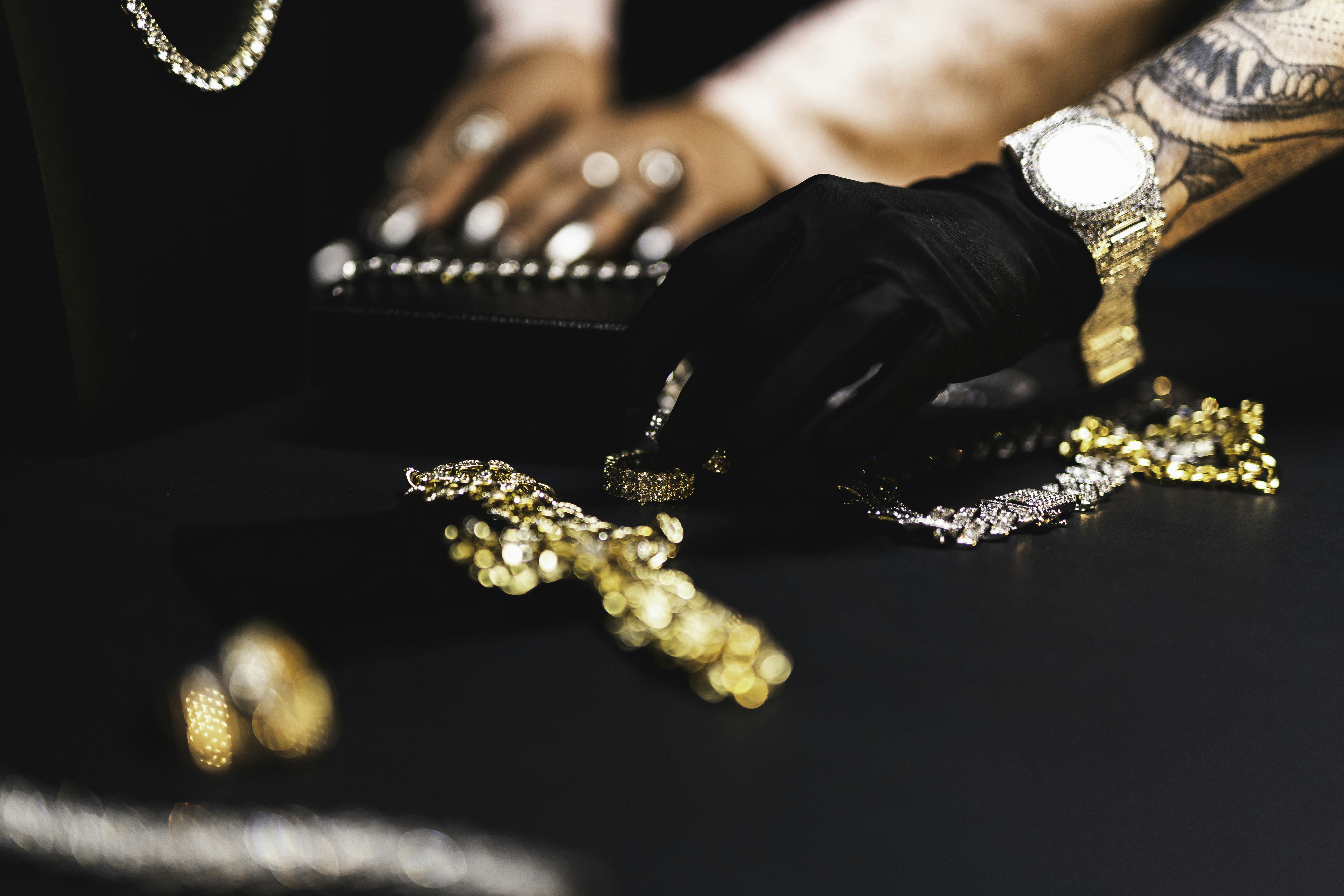 Person wearing jewelry