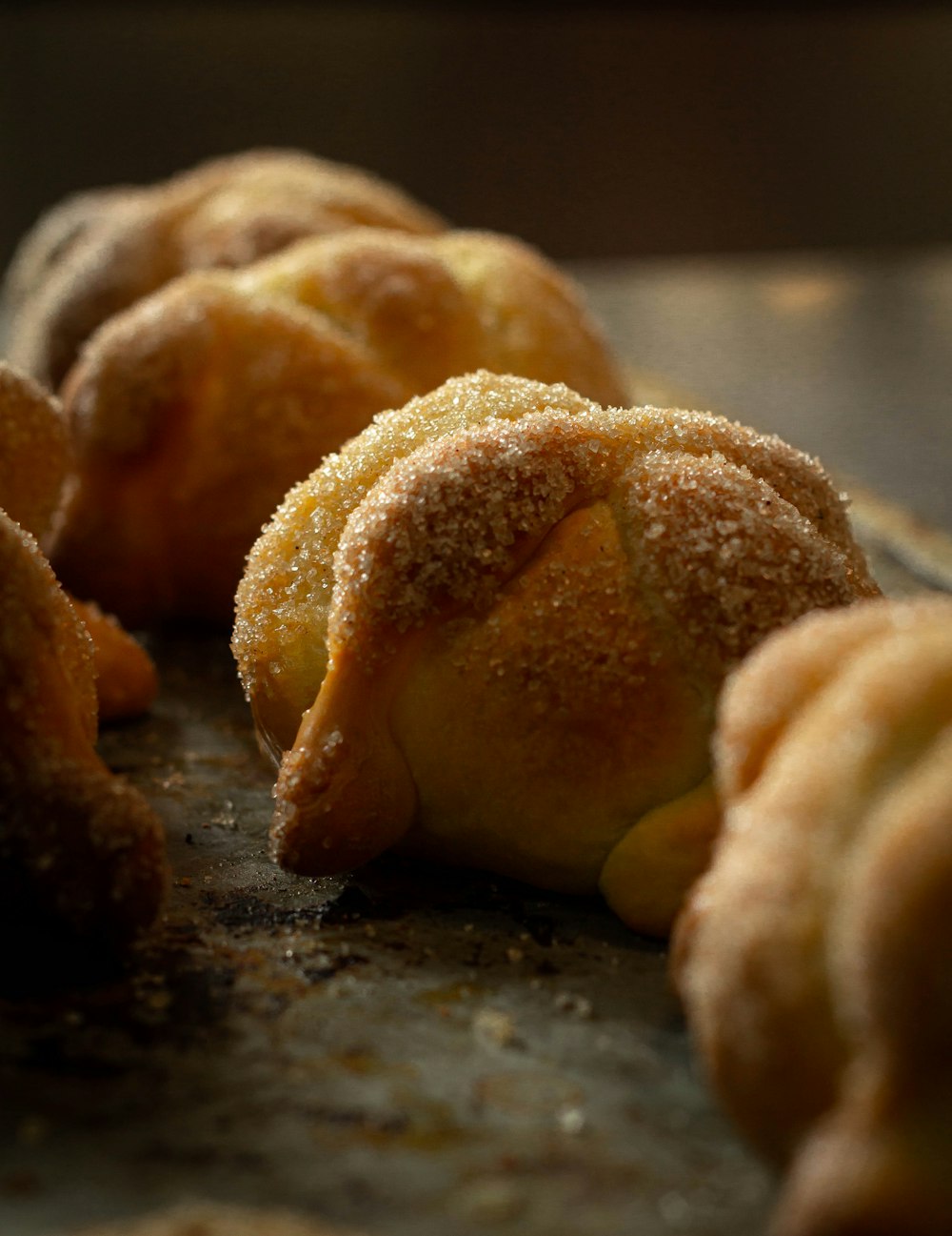 a bunch of doughnuts that are on a table