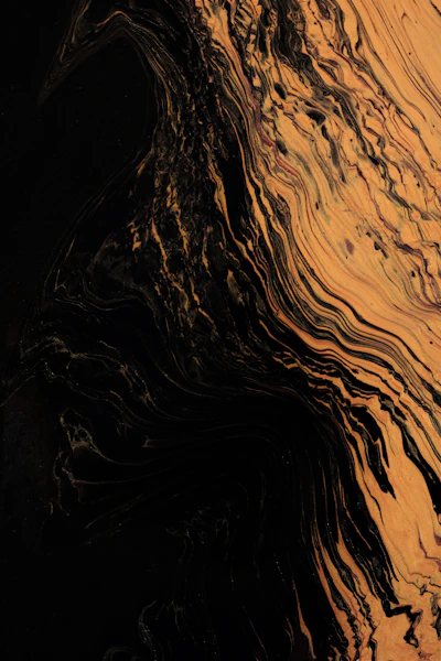 a close up of a brown and black surface