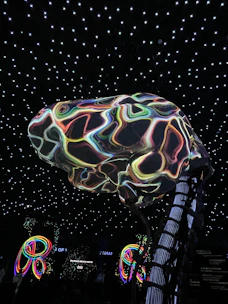 A vibrant digital brain made of colorful bubbles expanding and connecting, illustrating the flow of ideas.