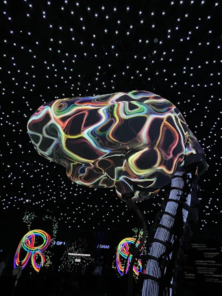 Digital brain composed of interconnected circuits and vibrant colors.