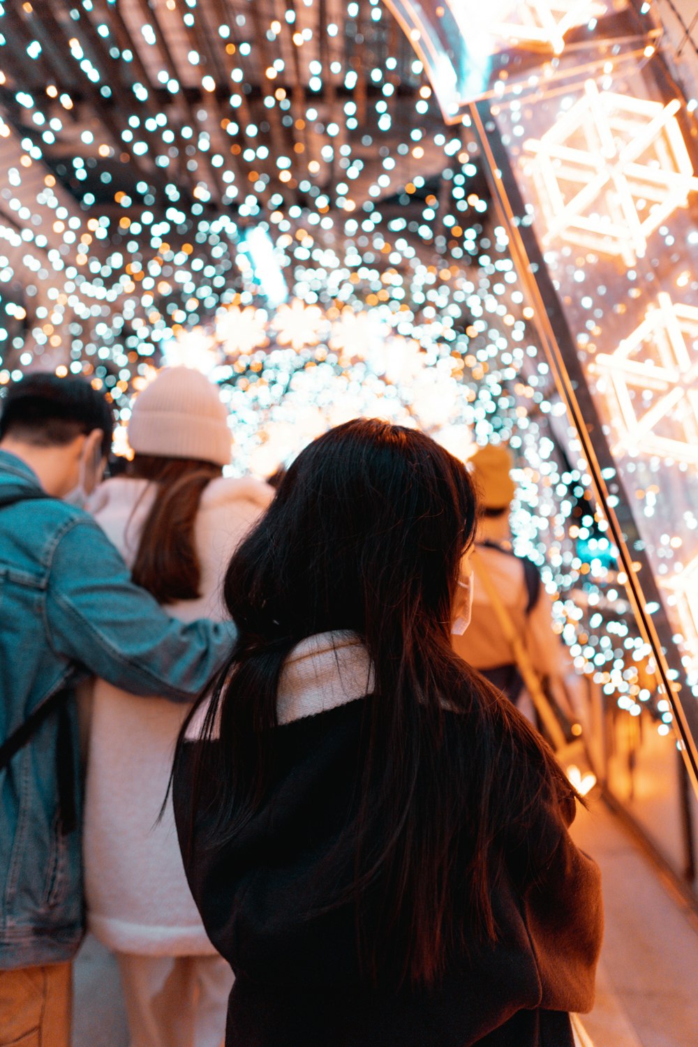 a group of people standing next to each other