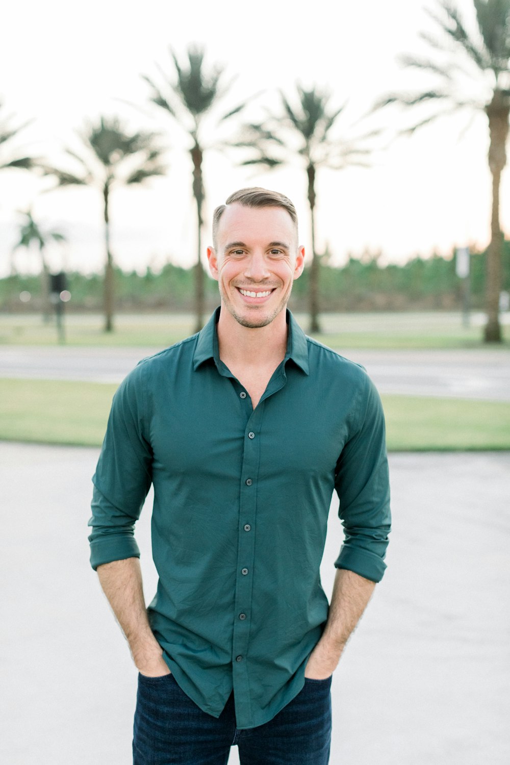 a man standing with his hands in his pockets