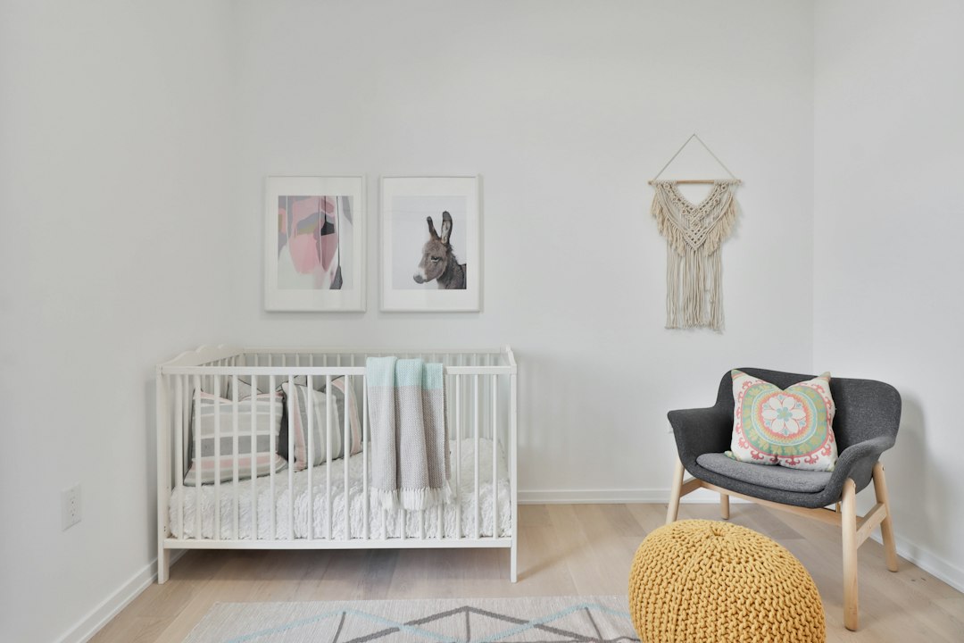 wooden crib detail