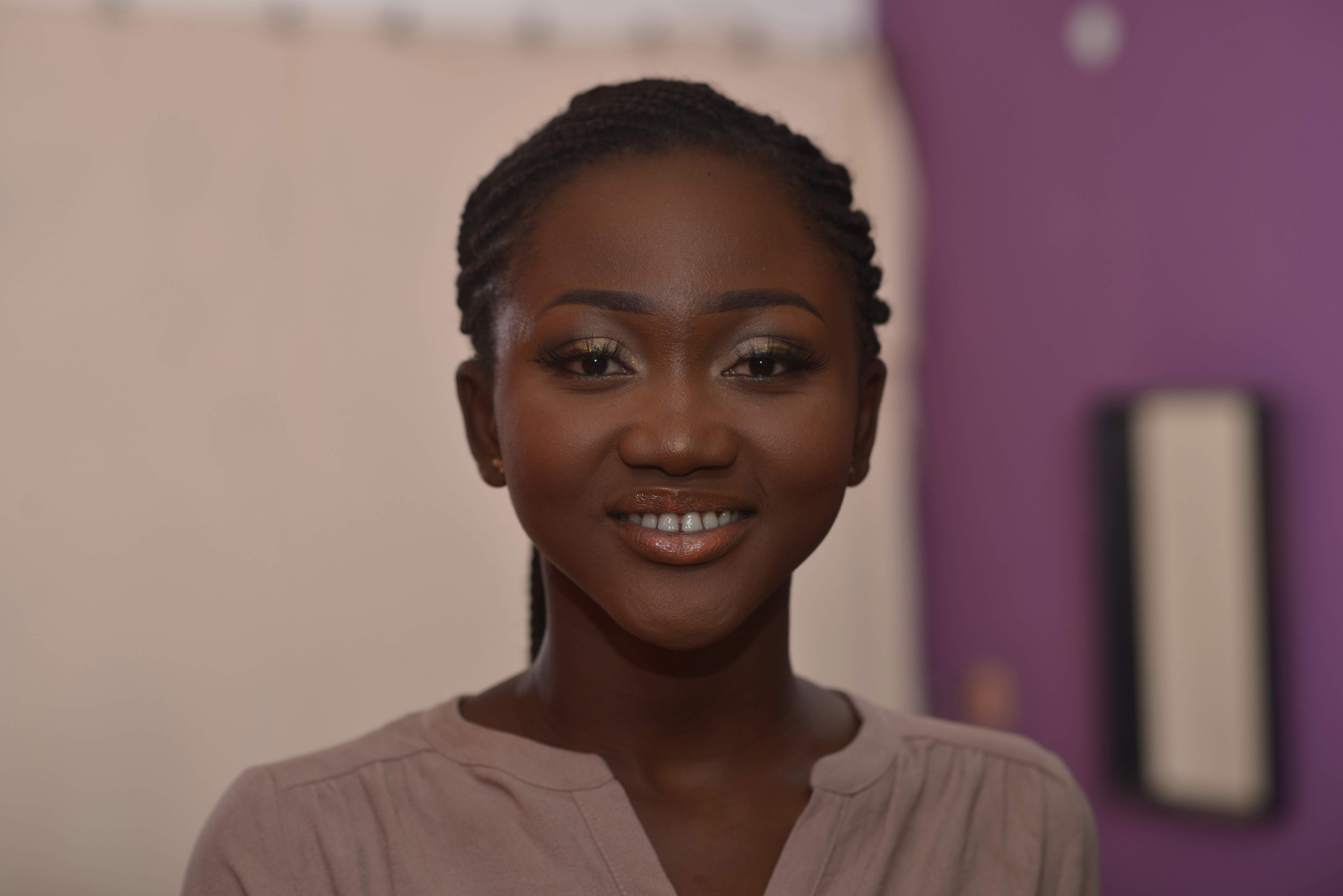 Dramatic scene with Nigerian actress