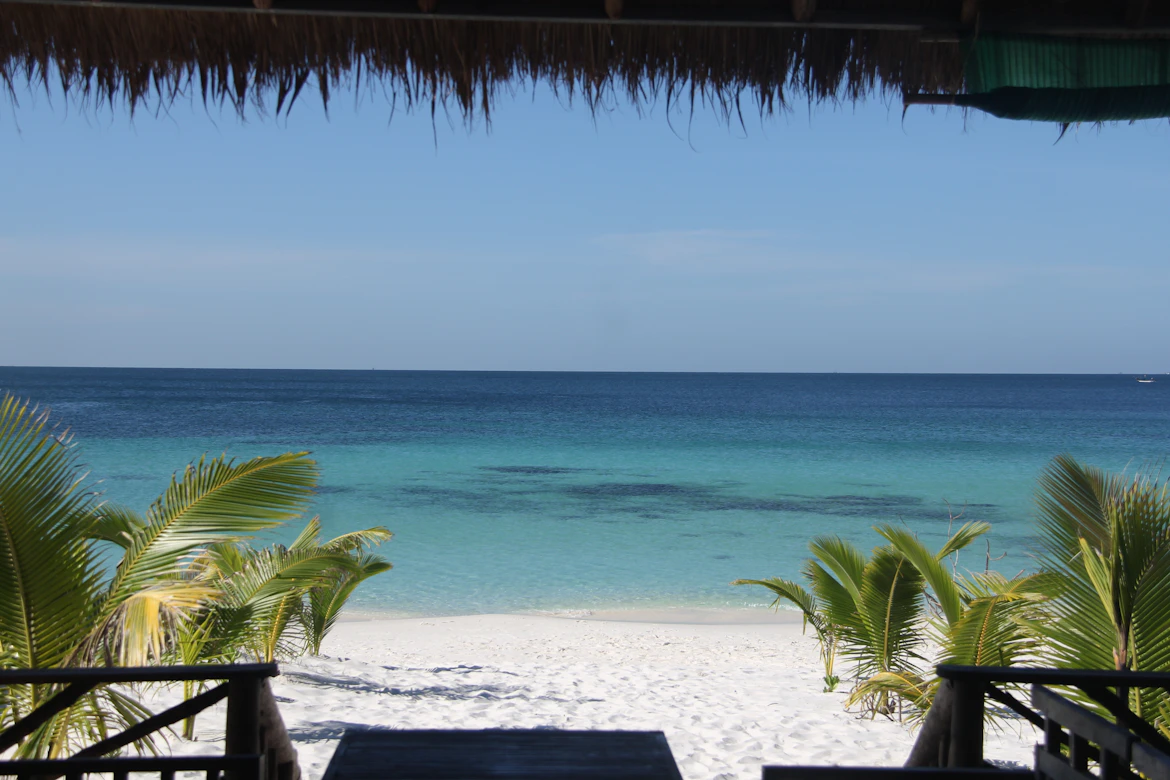 A quiet beachfront bungalow in Cambodia