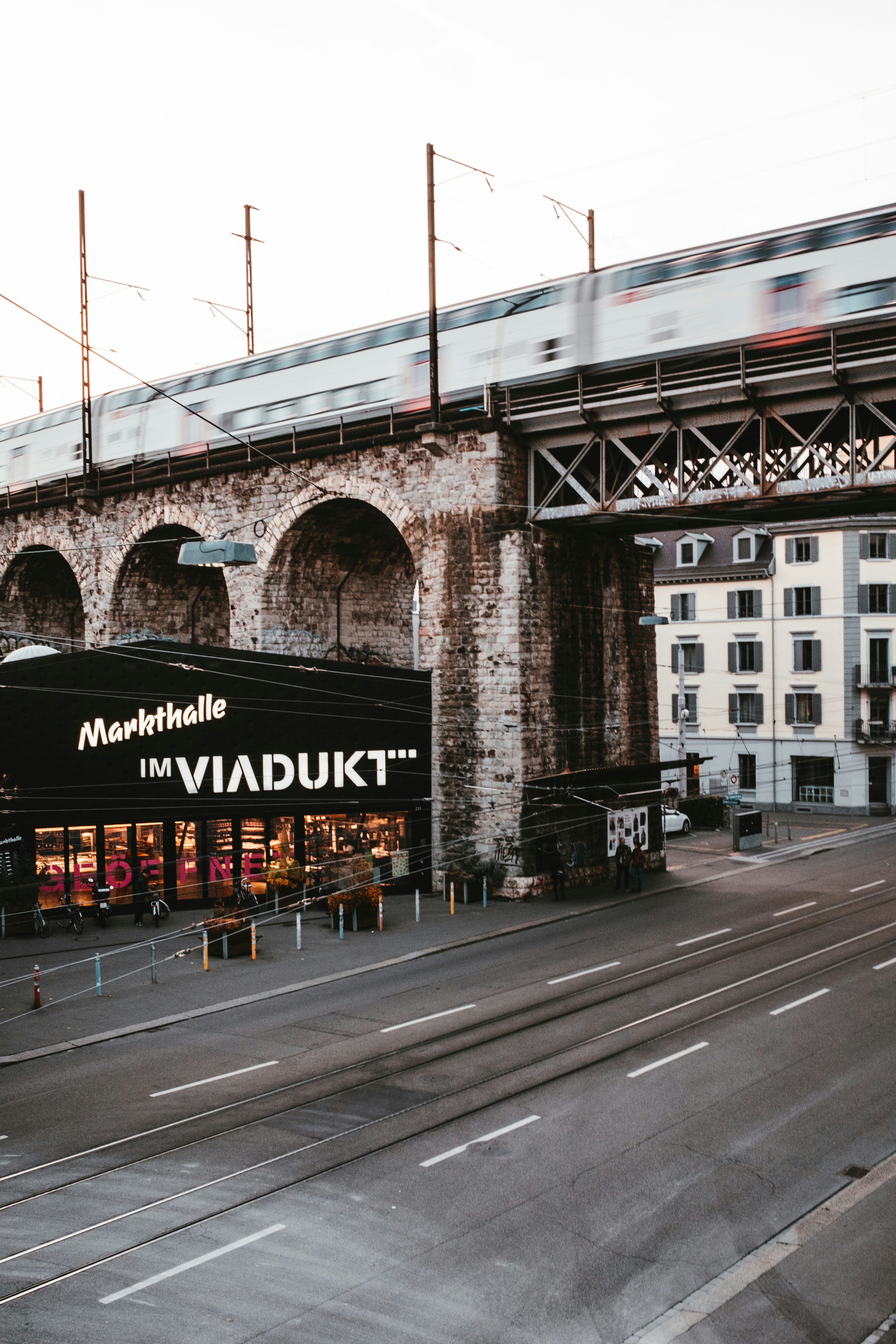 a bridge over a road
