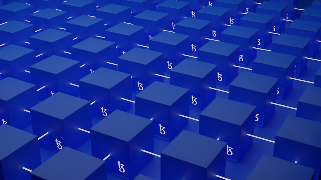 a group of blue cubes with a dollar sign on them, 3D illustration of tezos blockchain. a blockchain designed to evolve.</p></figure><p>「 LOGO / BRAND / 3D design 」</p><p>WhatsApp: +917559305753</p><p>Email: shubhamdhage000@gmail.com