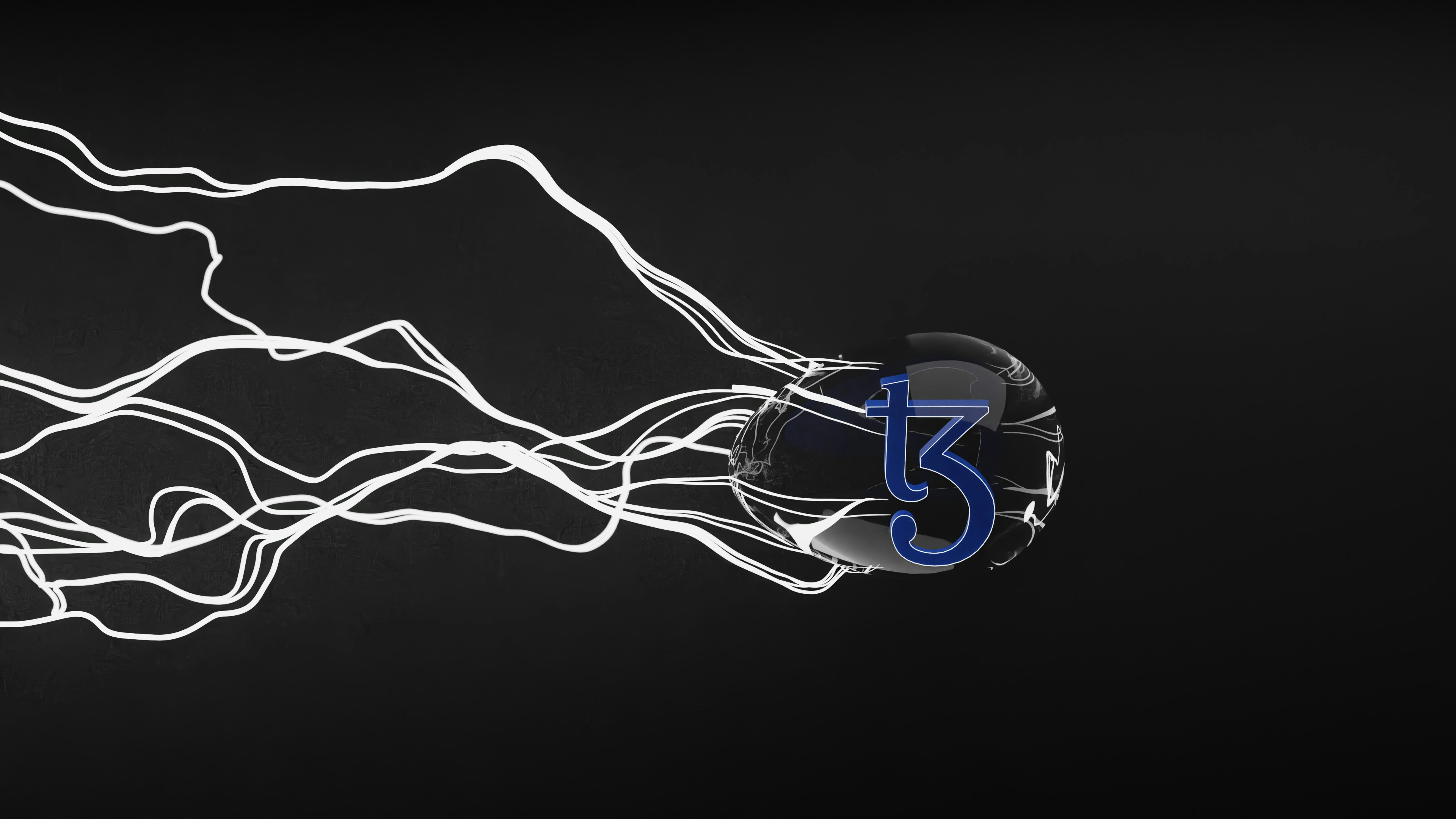 3D illustration of tezos blockchain. a blockchain designed to evolve. 「 LOGO / BRAND / 3D design 」 WhatsApp: +917559305753 Email: shubhamdhage000@gmail.com