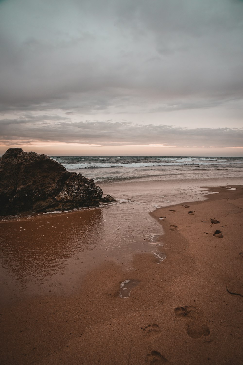 a group of people on a beach