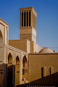 Exterior view of a beautifully restored Riyadh villa with traditional architecture.