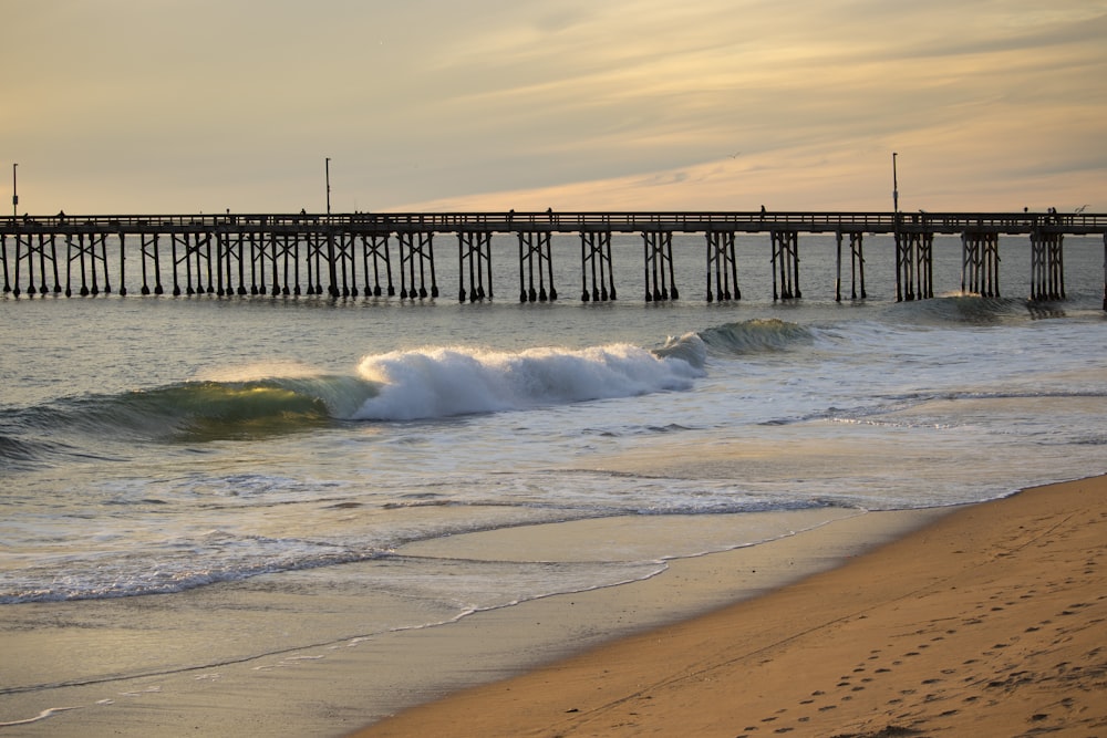 a pier that is next to the ocean