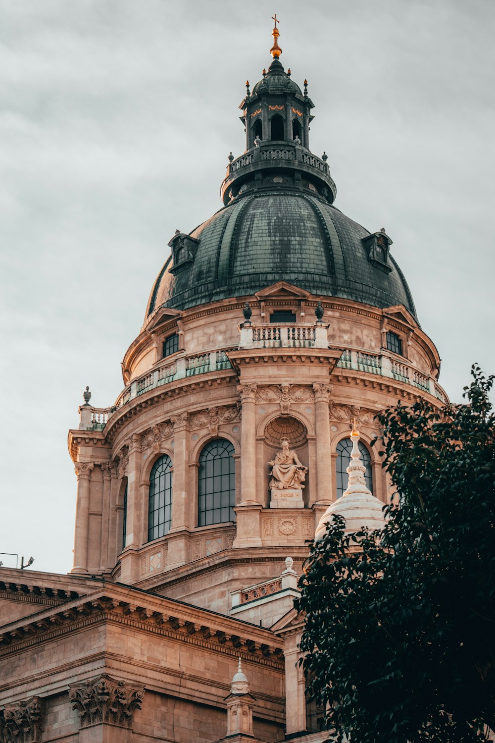 a large building with a dome on top of it