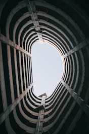 a very tall building with a very high ceiling