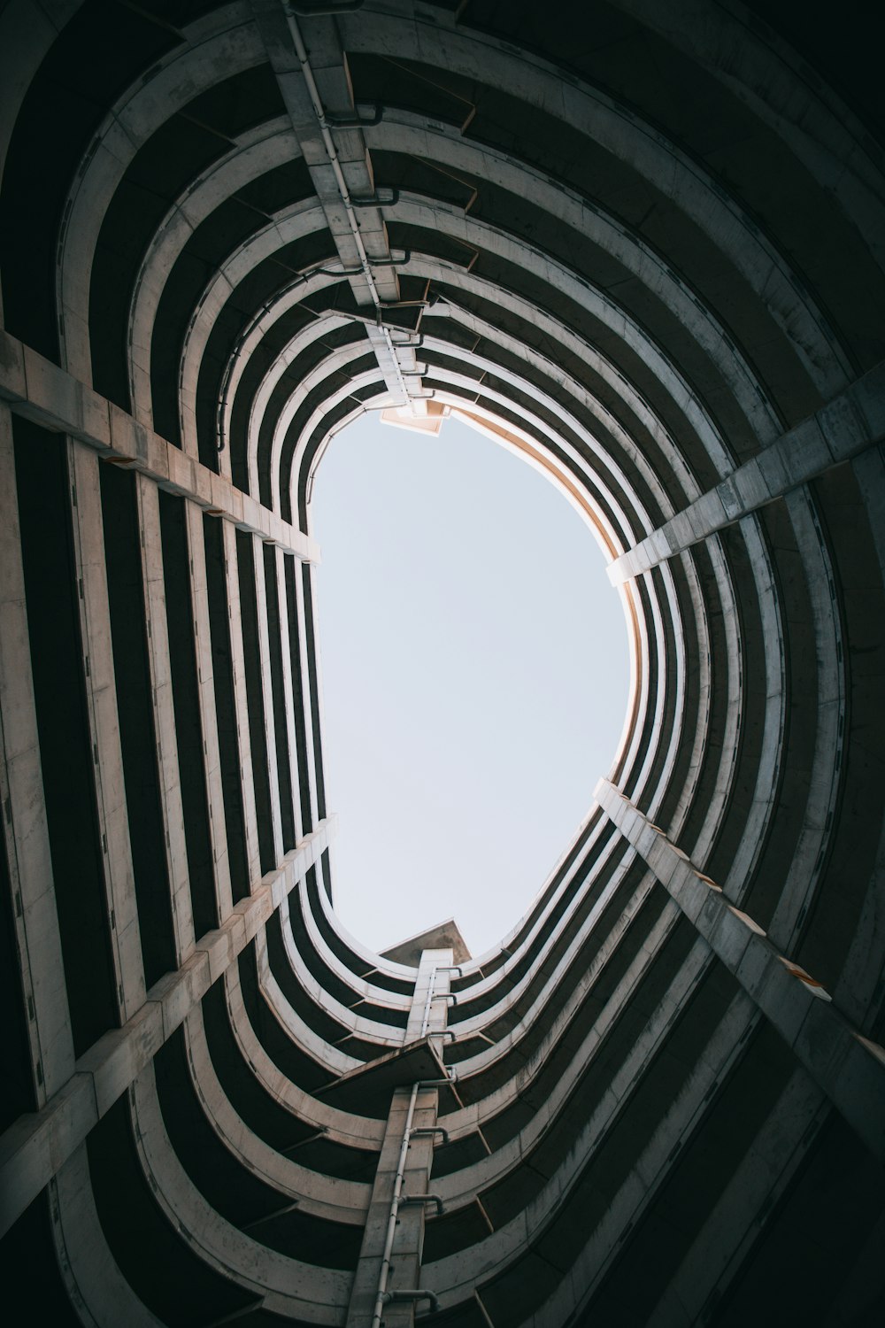 a very tall building with a very high ceiling