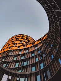 a very tall building with lots of windows