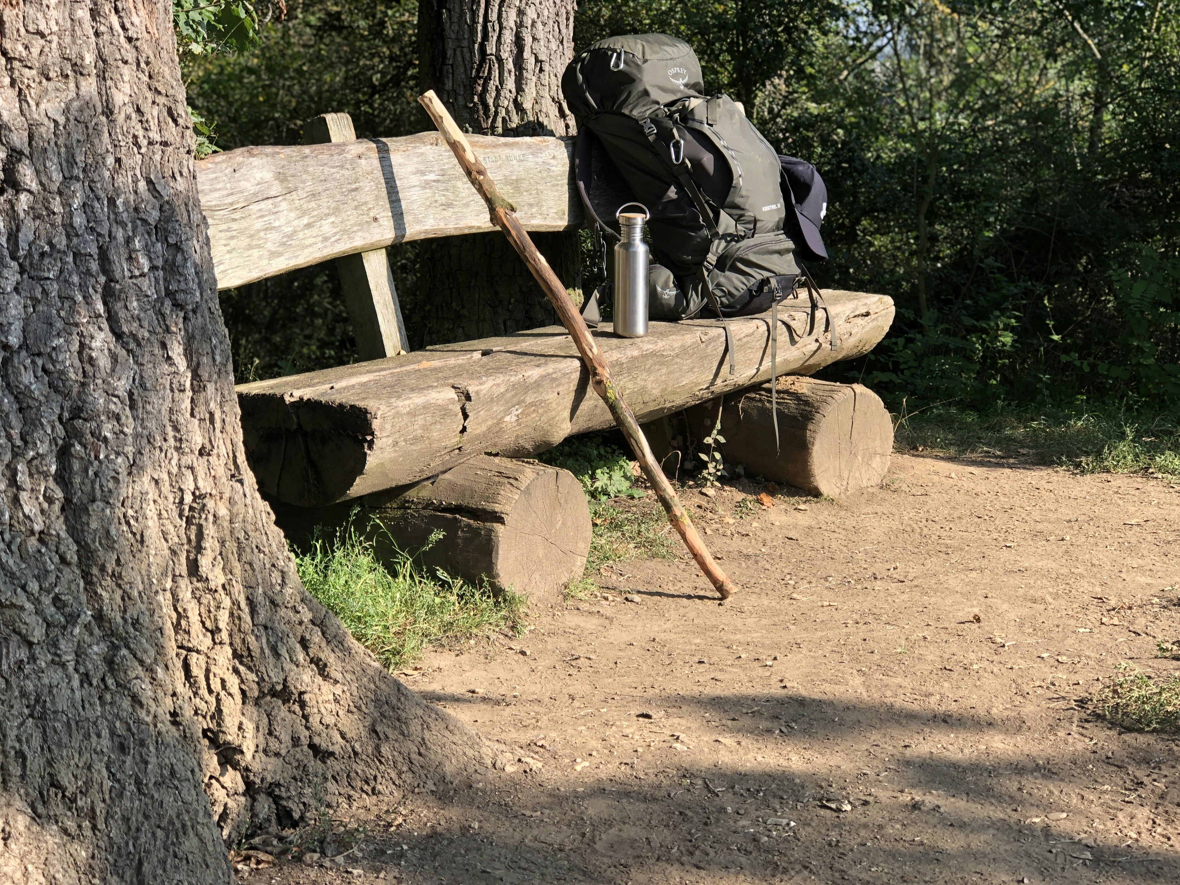 A short rest during my hike on my Lahn-Camino 2021