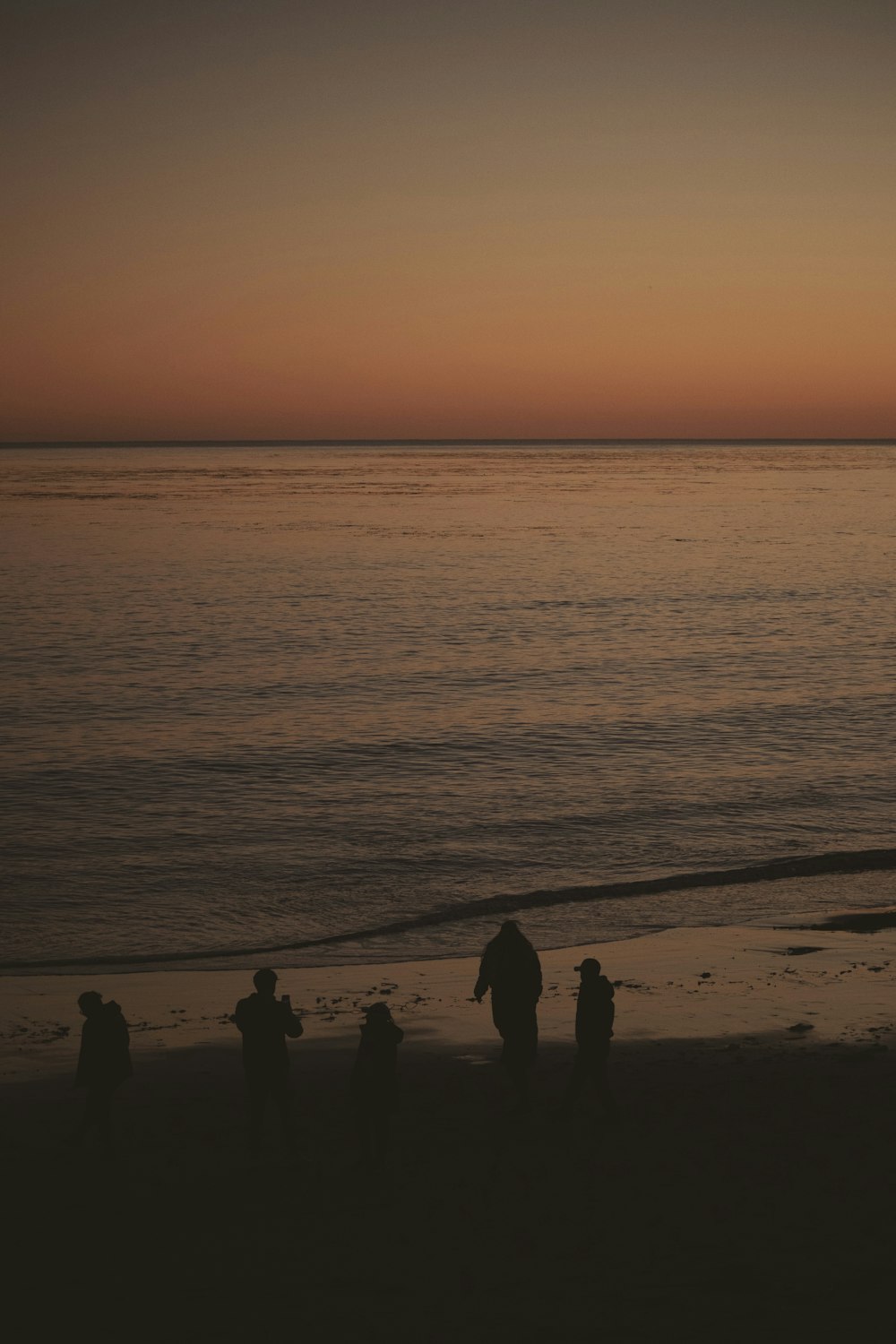 a sunset over a beach