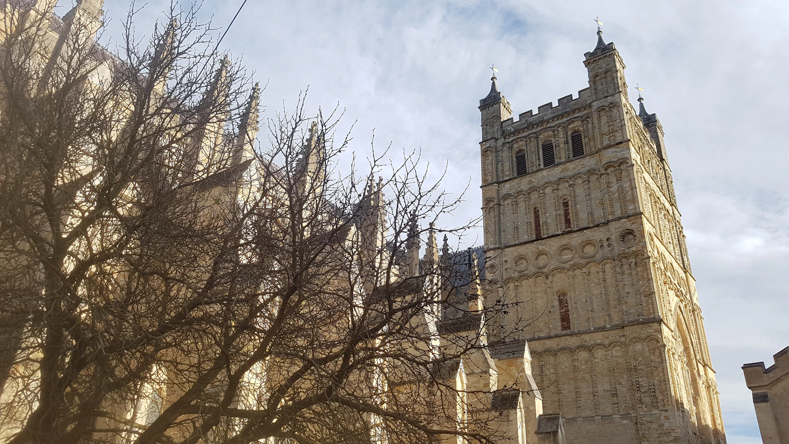 Exeter Cathedral in Exeter city centre, Devon