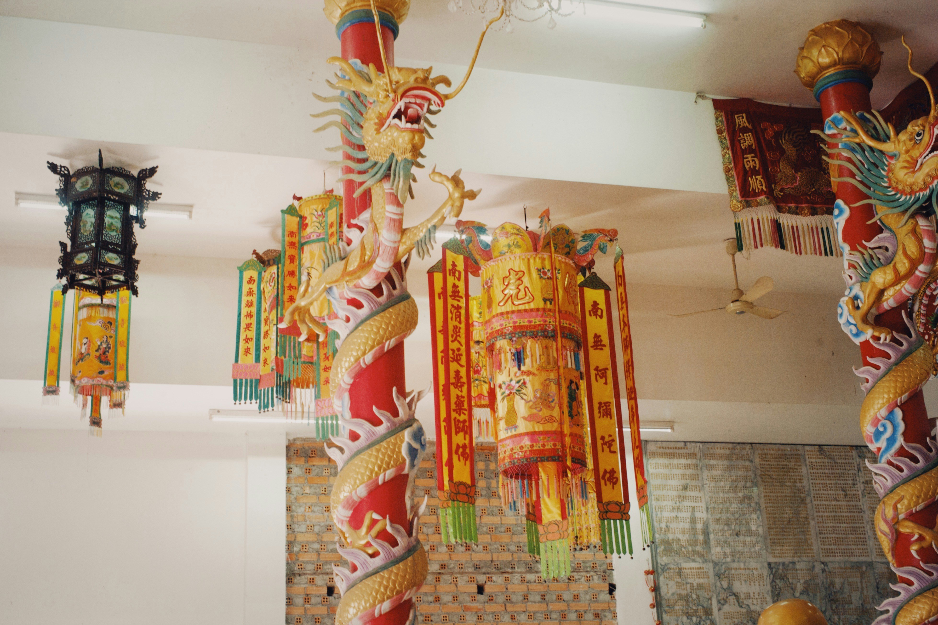 Colorful mandap decorations