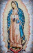 a mosaic of the virgin mary of guadalupe