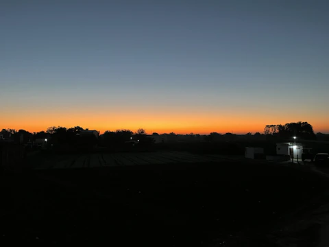 A luminous landscape capturing the subtle glow of twilight.