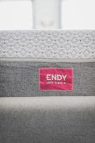 a close up of the end of a mattress