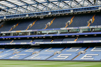 Interior do Estadio do Shelsea em Londres.