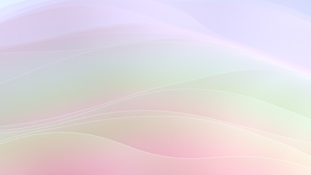 Soft, flowing lines gently curve across a gradient background composed of pastel hues, creating a sense of calm and serenity. The colors blend smoothly into one another, without any harsh boundaries.