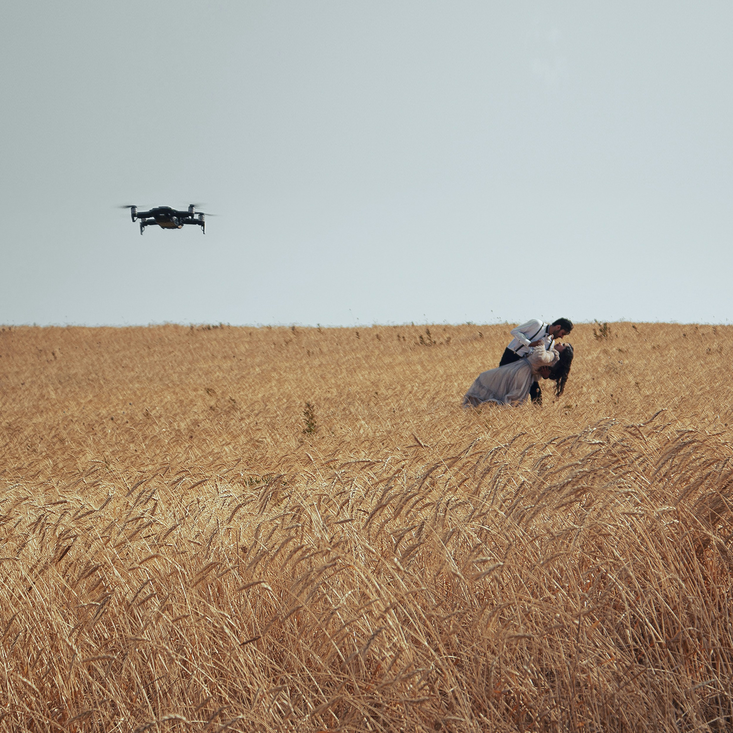 drone wedding photography