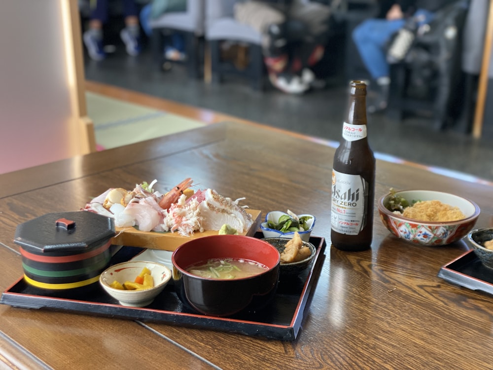 a plate of food on a table