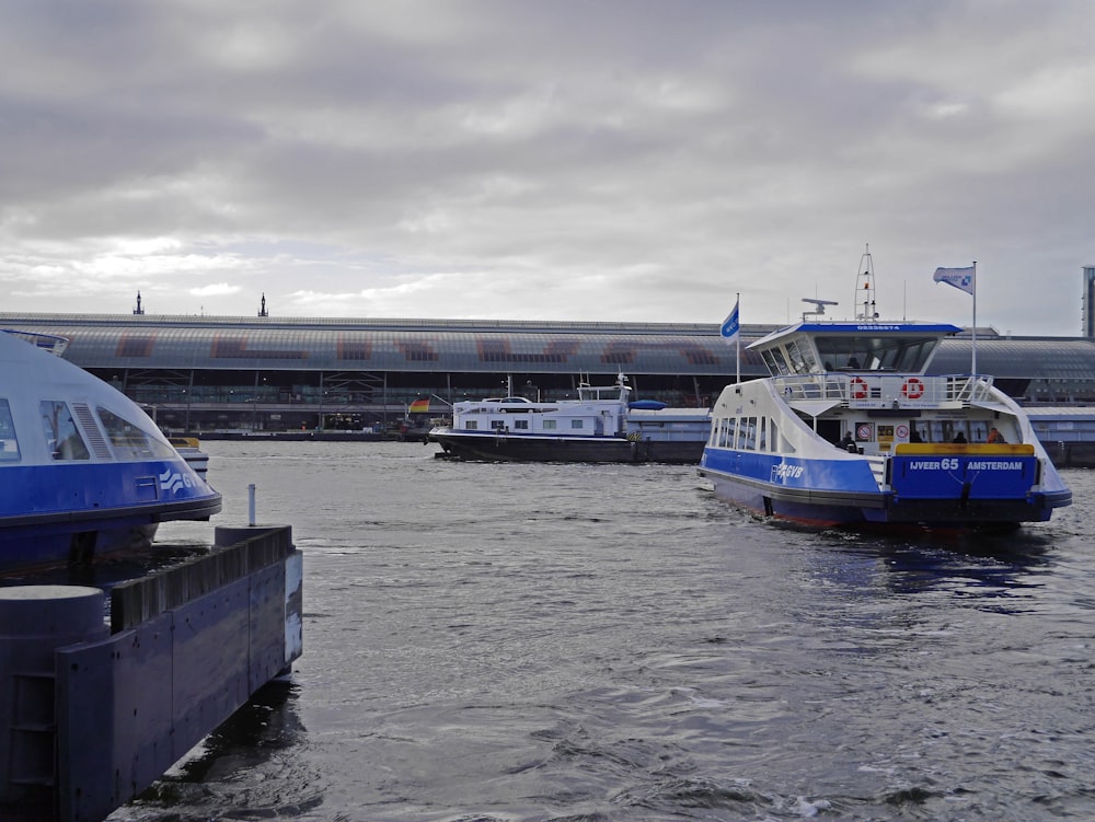 a ferry boat in a body of water