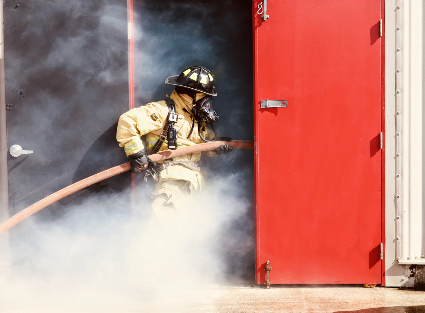 Firefighter being interviewed as part of an internal investigation