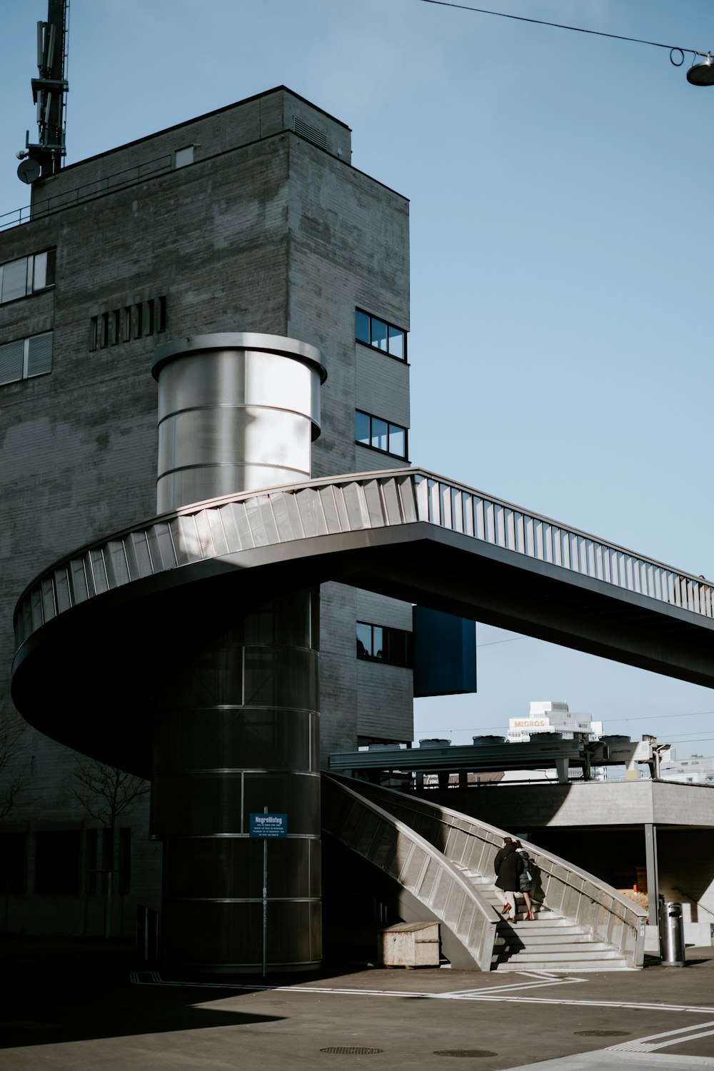 a man riding a skateboard down a set of stairs