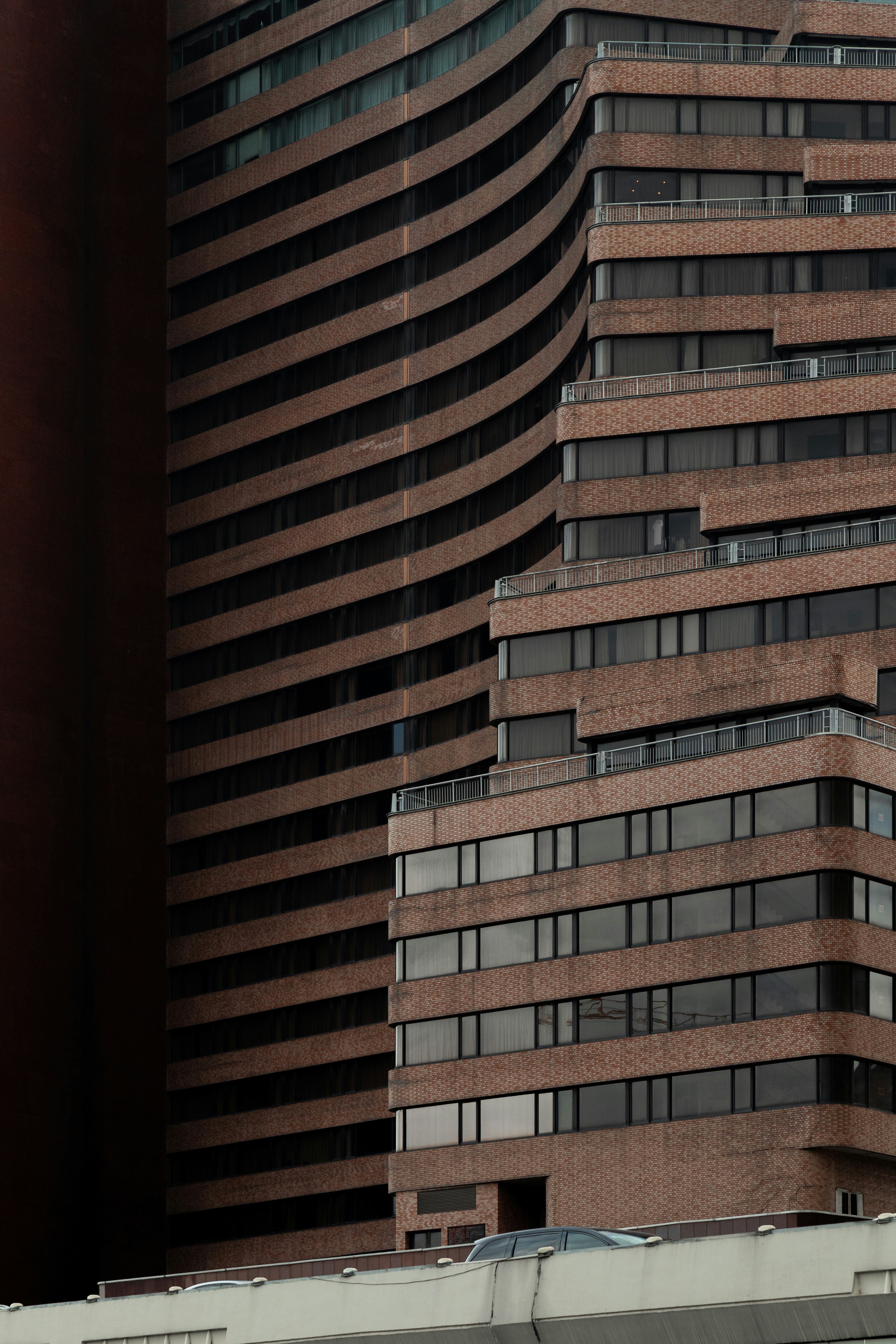 a very tall building with lots of windows
