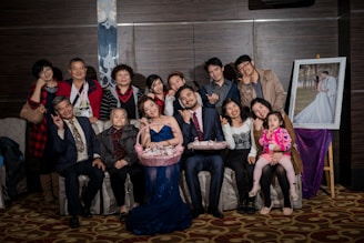 a group of people posing for a picture