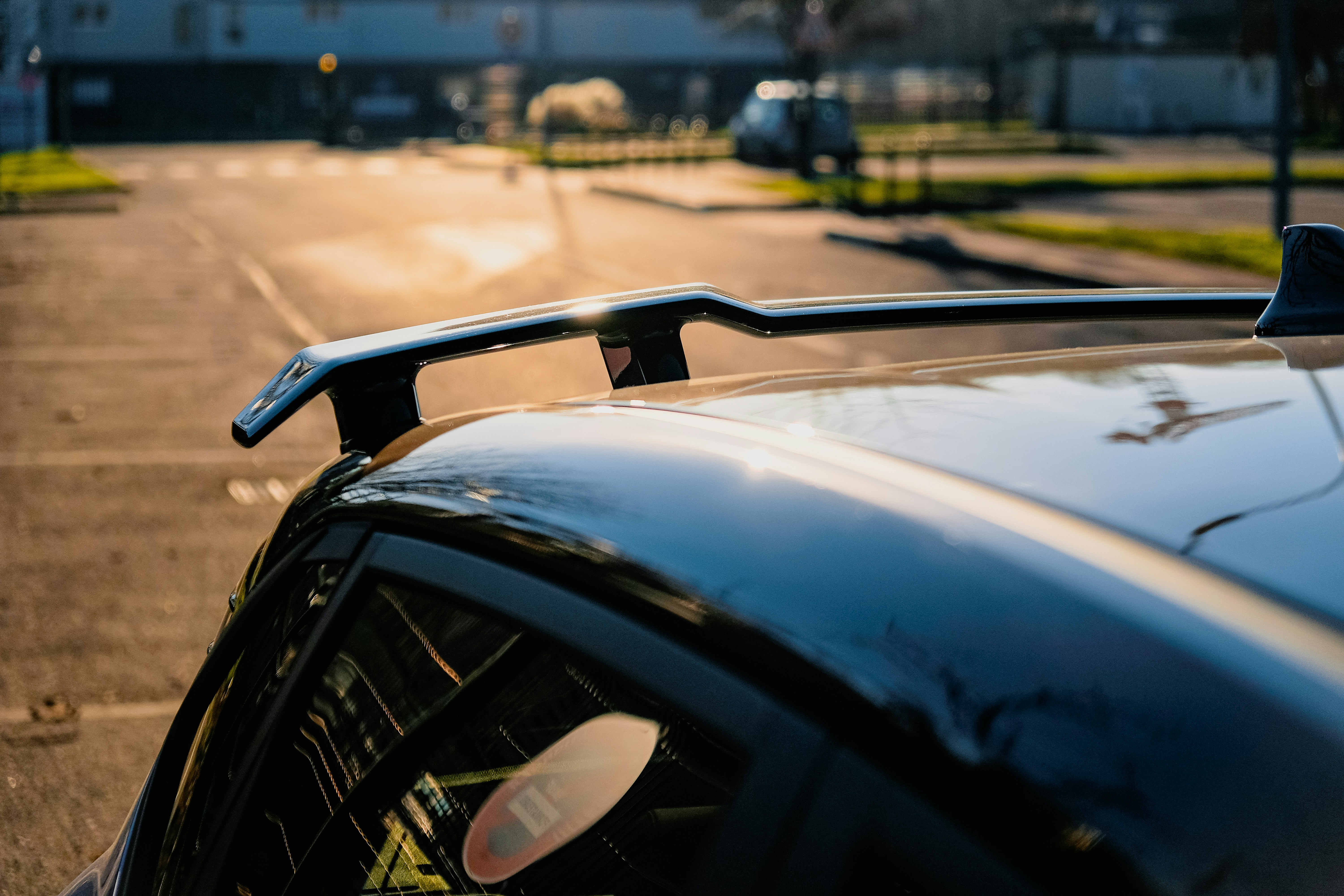a car parked on the side of the road