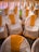A vibrant event setup featuring customized office chairs.