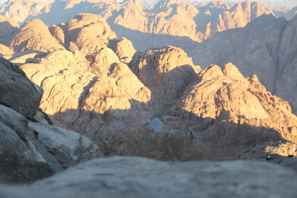 a view of the mountains from a high point of view