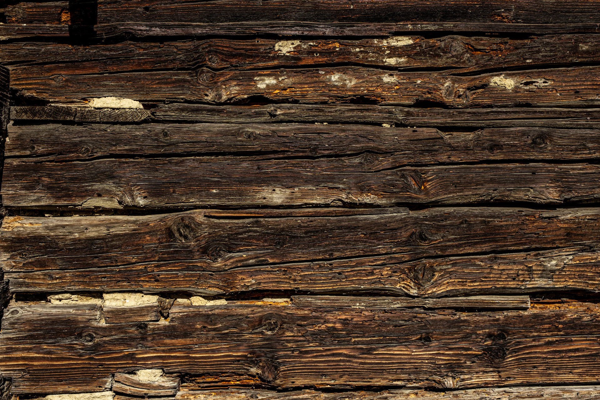 a close up of a wall made of wood