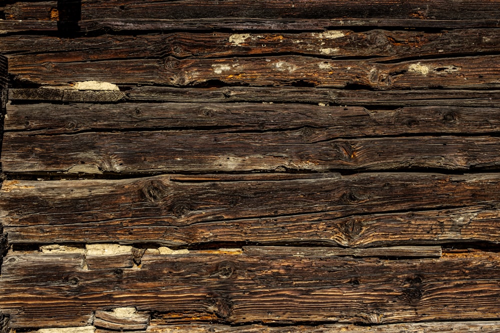 Un primer plano de una pared hecha de madera