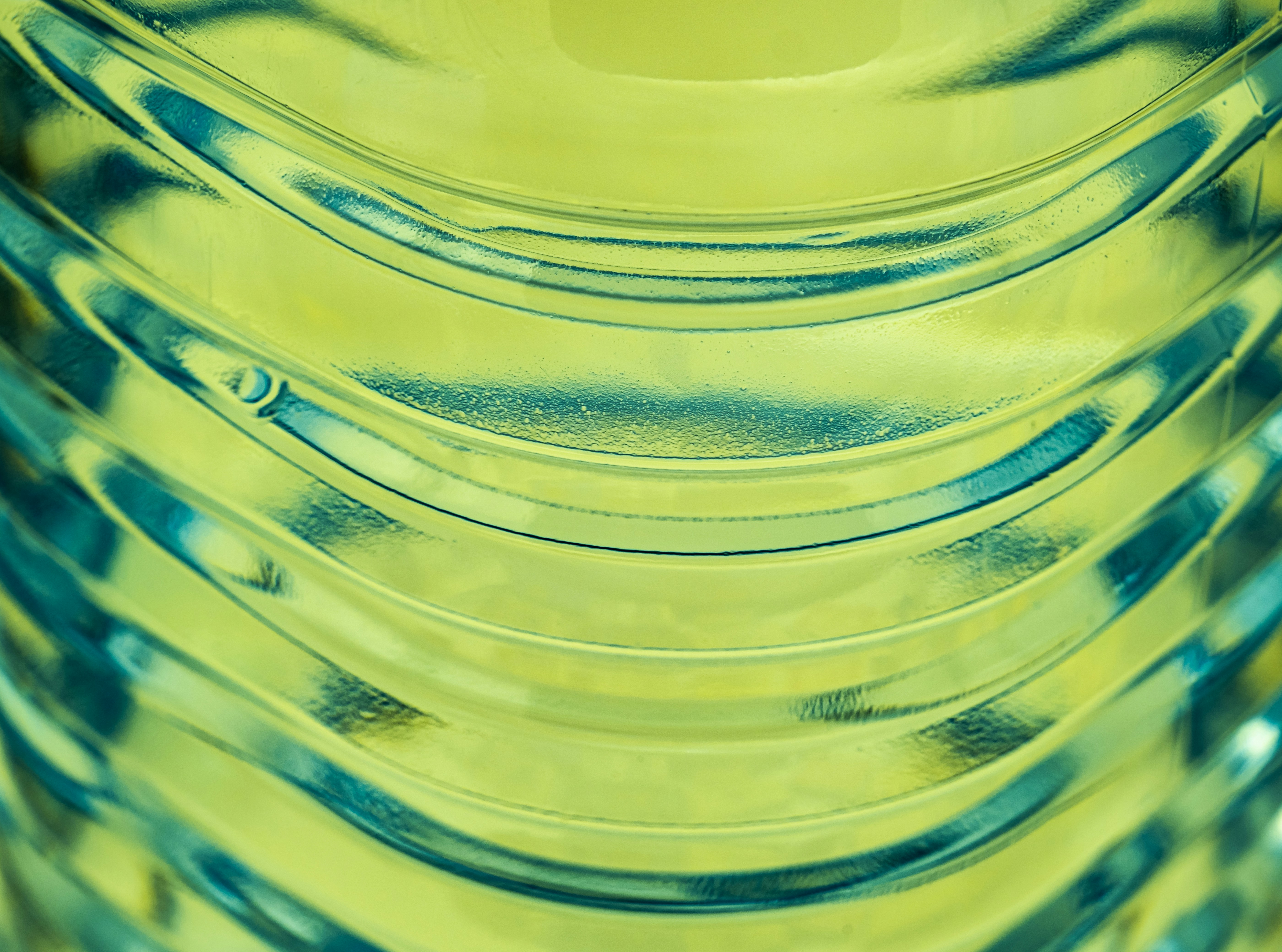 plastic bottle with water close up view