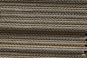 a close up of a stack of metal bars