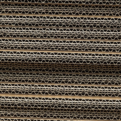 a close up of a stack of metal bars