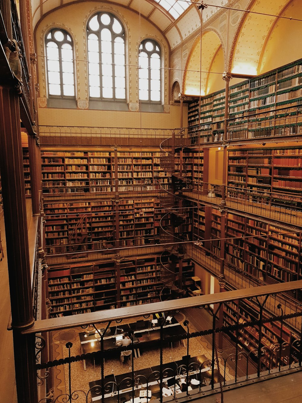 a large library filled with lots of books