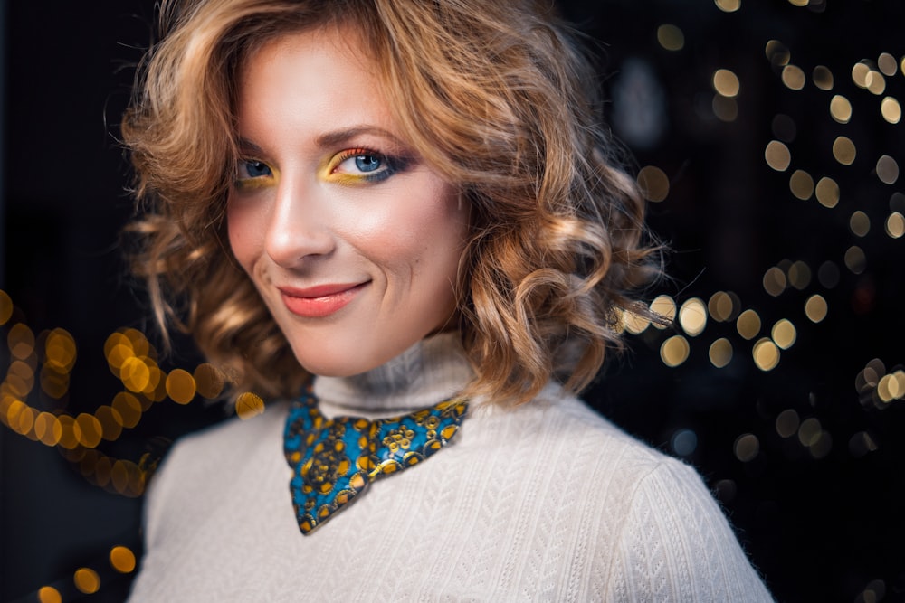 a close up of a person wearing a tie