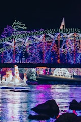a bridge that has lights all over it